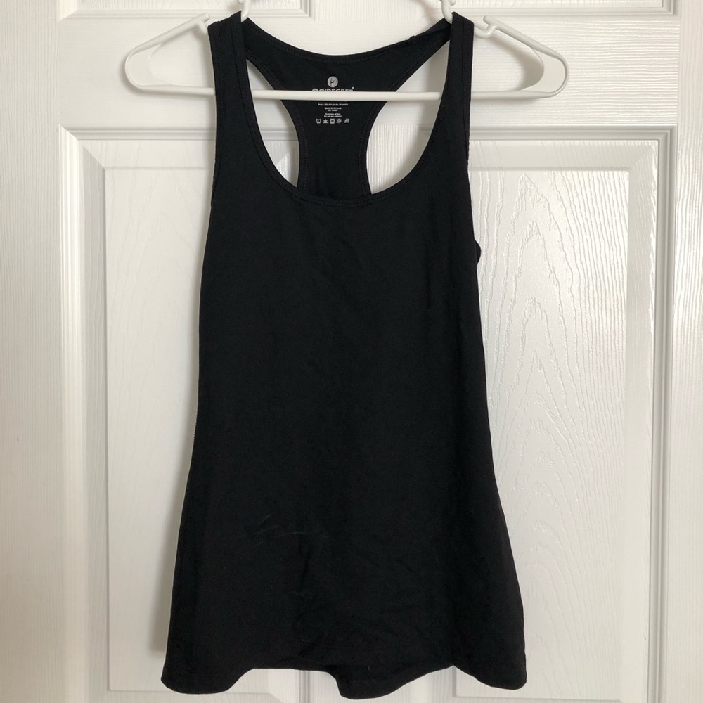Black 90 Degree Razor back Tank